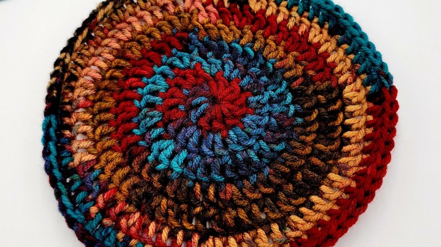 WIP 006 CROCHET SLOUCHY BEANIE FOR HIM IN DAKOTA&nbsp;COLORWAY