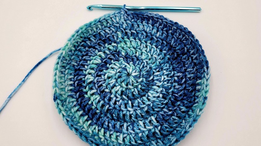 WIP 004 CROCHET SLOUCHY BEANIE FOR HIM IN OASIS BEAT&nbsp;COLORWAY